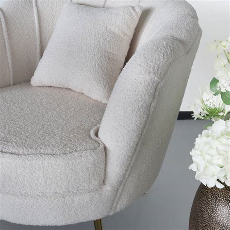 Fauteuil Zitbank Persoons Stoel Belle Teddy Wit Blokker