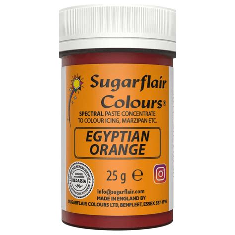 Sugarflair Egyptian Orange Spectral Paste Concentrate Colouring 25g