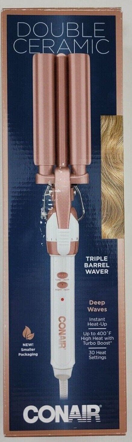 Conair Double Ceramic Triple Barrel Curl Styling Waver Inch