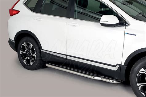 Estribos en plataforma con tubo inox Ø50mm para Honda CR V 2019