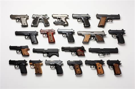 premium photo  close    group   types  guns