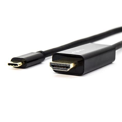 Rocstor Premium 6 Ft Usb C Male To Hdmi Male Cable 4k 30hz Black Rocstor