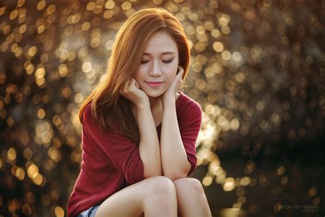 Women Brunette Asian Shorts Jean Shorts K Wallpaper Hdwallpaper Desktop White Tank