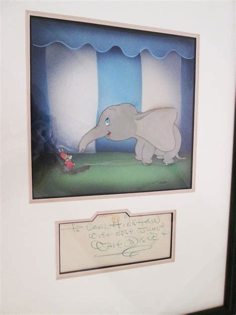 Original Walt Disney Production Cel From Dumbo With Secretarial Walt