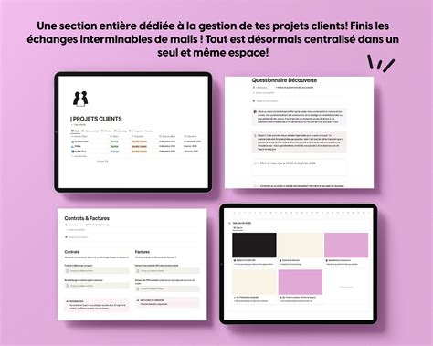 Template Notion Fran Ais Organisation Pour Freelance Espace Client