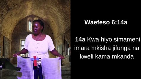 Waefeso 6 14a Swahili Verse Day 2 YouTube