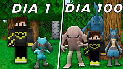 Sobrevivi 100 Dias No Minecraft Pixelmon O Filme Youtube