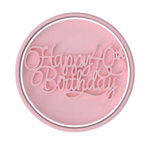 Happy 40th Birthday Stamp Only Chickadee