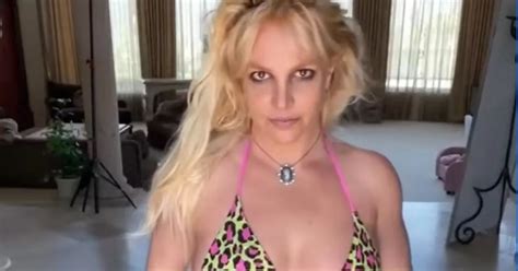 Britney Spears Strips Off To Slashed Red Bikini As She Performs Sexy