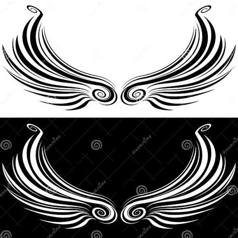 Decorative Wing Stock Vector Illustration Of Cool Element 26673243