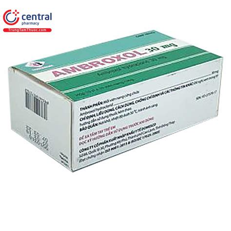 Thuốc Ambroxol 30mg Domesco Thuốc điều Trị Ho Long đờm Hiệu Quả