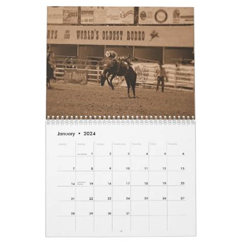 Rodeo Cowboy Calendar | Zazzle