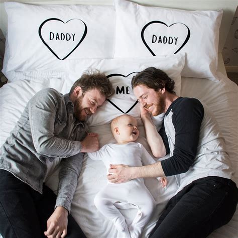 Familly Daddy Daddy And Me Gay Parents Pillow Case Set Etsy
