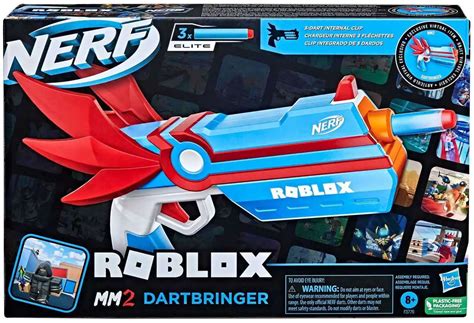 Nerf Roblox Mm2 Dartbringer Dart Blaster Toy Includes Exclusive Virtual