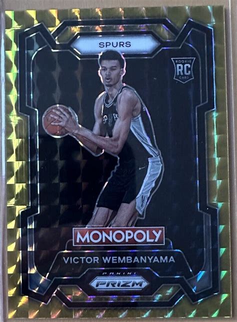 Victor Wembanyama Prizm Monopoly Gold Price Guide Sports