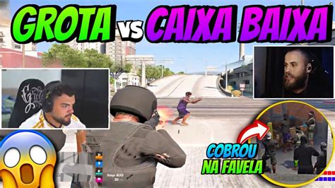 TRETA DE PISTA GROTA X CAIXA BAIXA RED COBROU A CAIXA BAIXA NA FAVELA