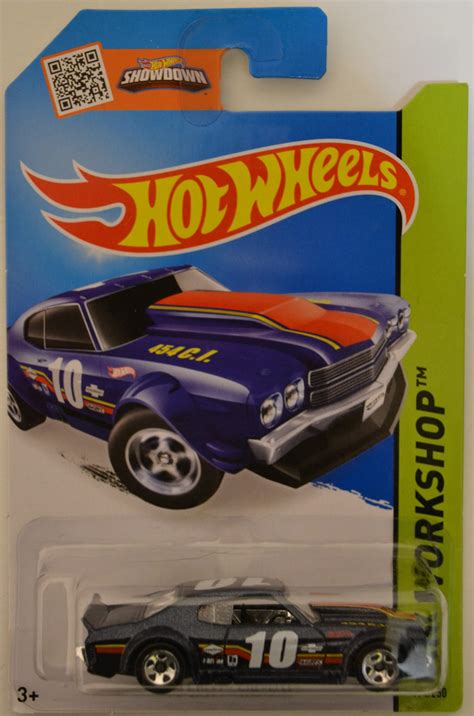 Hot Wheels Compatible Chevy Chevelle Dark Blue HW Workshop Series Scale