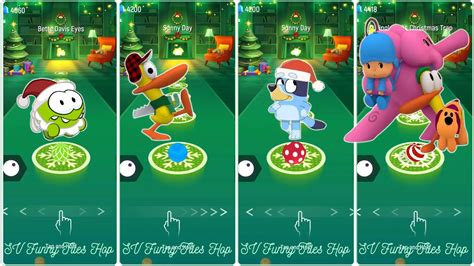 Om Nom Vs Pato Vs Bluey Bingo Vs Elly And Pocoyo Tileshop Edm Rush