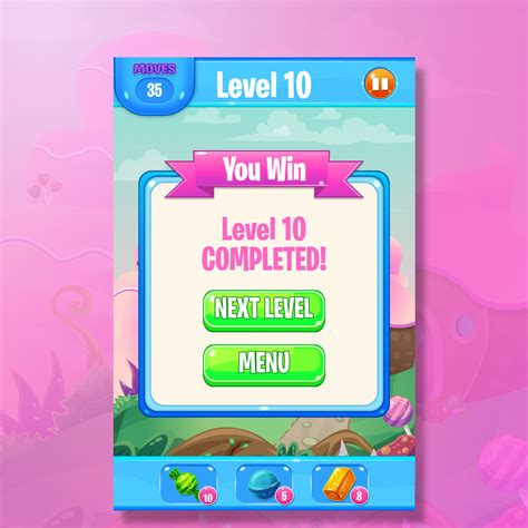 game design match  candy  behance
