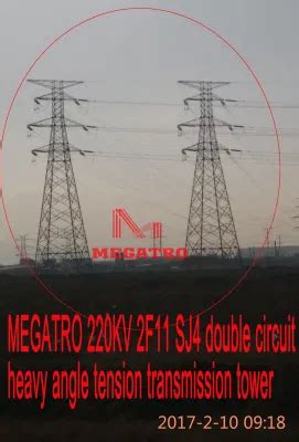 Megatro 220kv 2f11 Sj4 Double Circuit Heavy Angle Tension Transmission