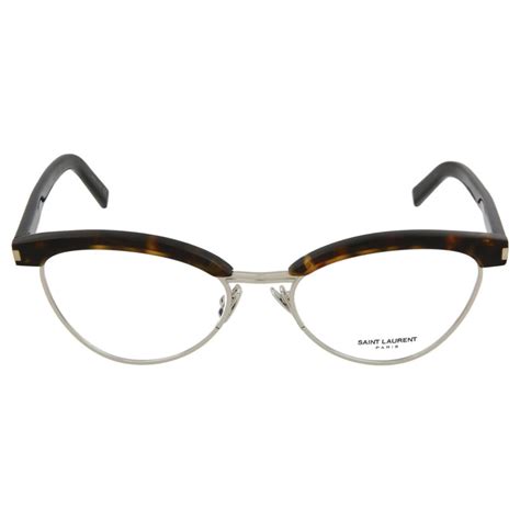 Saint Laurent Cat Eye Acetate Optical Glasses Brown Ref Joli