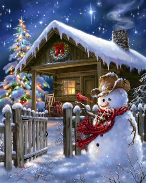 Christmas Cottage By Dona Gelsinger Christmas Pictures Christmas