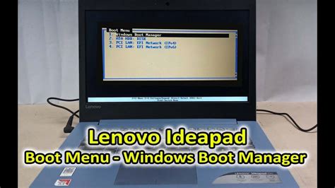 Boot Menu Display Windows Boot Manager Lenovo Ideapad