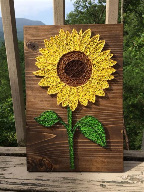 Sunflower String Art Template Free Stringartdiy Quite Popular