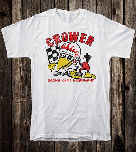 Retro Hot Rod Tee T Shirt Speed Shop Drag Race Racing Crower Racing Cams Ebay