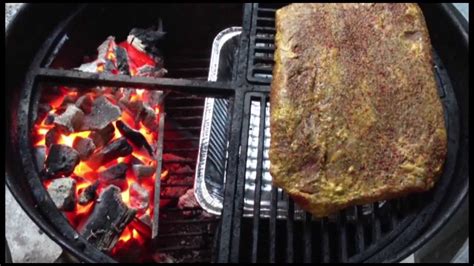 Smoked Brisket Another Method On The Weber Kettle YouTube