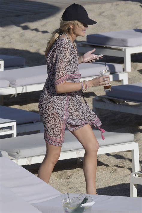 Stephanie Pratt In A Bikini At Super Paradise Beach In Mykonos CelebMafia