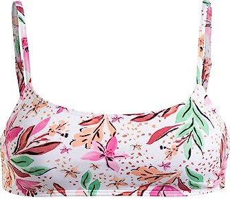 Roxy Printed Beach Classics Bra Bikini Oberteil White Happy Tropical Swim Ab 18 00 2025