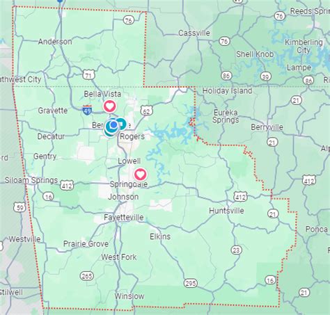 map of northwest arkansas final