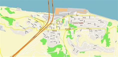 concord california  map vector extra high detailed street map