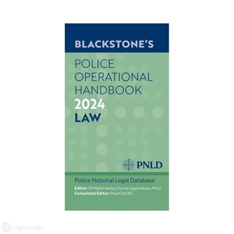 Blackstone's Police Operational Handbook: Law : CopShopUK