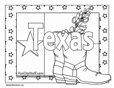 Effortfulg Texas Coloring Pages