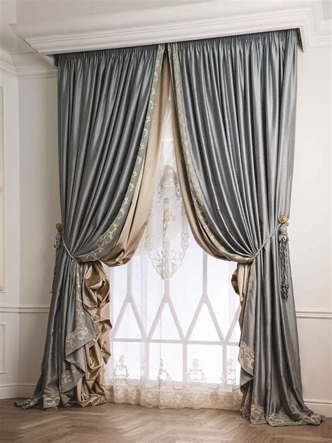 Тройные шторы в интерьере 94 фото