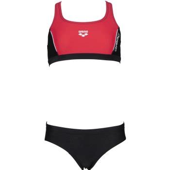 Arena Thrice Bikini Meisjes Zwart Anguria Wit BIKE24