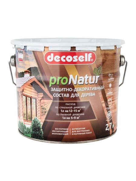 Антисептик для дерева PUFAS proNatur бесцветный 2,7л - купить по ...