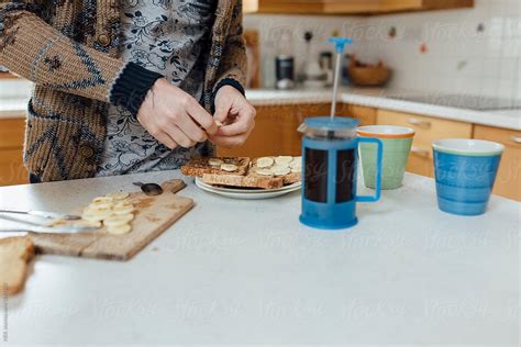 Male Gay Couple Preparing And Having Breakfast Together By Stocksy Contributor Mattia Stocksy