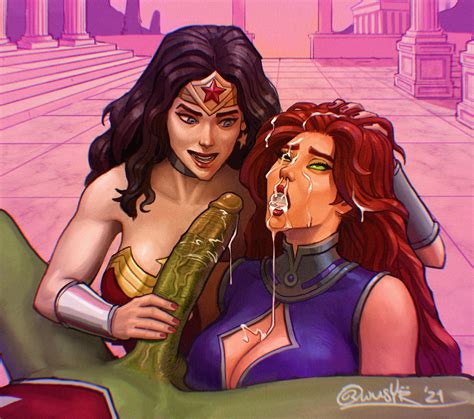 Wonder Woman And Starfire By Owusyr Hentai Foundry