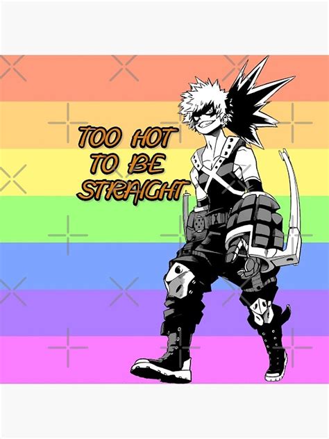 My Hero Academia Bakugou Gay Pride Flag Sticker For Sale By Queerwriter Redbubble