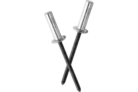 Заклепка вытяжная SORREX глухая (закрытая), алюминий/сталь, 4.0x10 мм ...