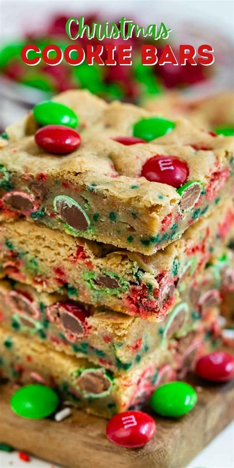 The BEST Christmas Cookie Bars Crazy For Crust Recipe Christmas