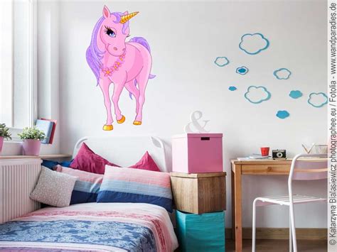 Wandtattoo Pinkes Einhorn