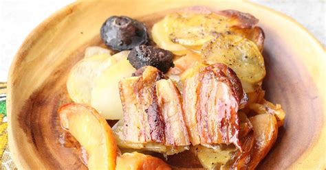 Un Peu Gay Dans Les Coings Coings Pommes De Terre Et Lard Boudin Au Four