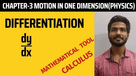 Kinematics Differentiation Calculus Mathematical Tool Chapt