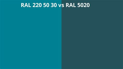 Ral 220 50 30 Vs 5020 Ral Colour Chart Uk