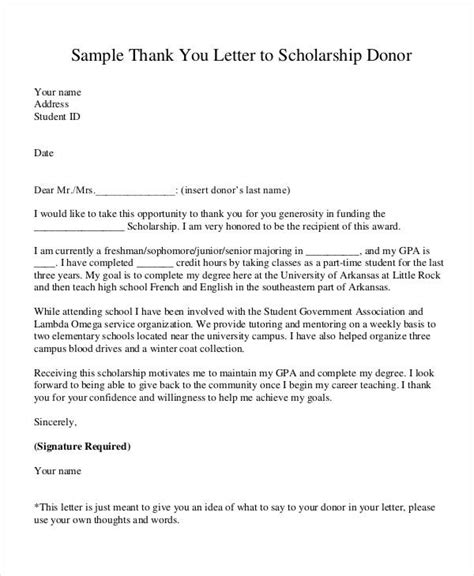 Sample Thank You For Your Donation Letter