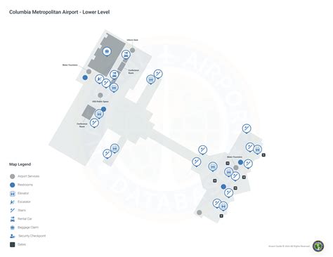 Columbia Airport (CAE) | Terminal maps | Airport guide